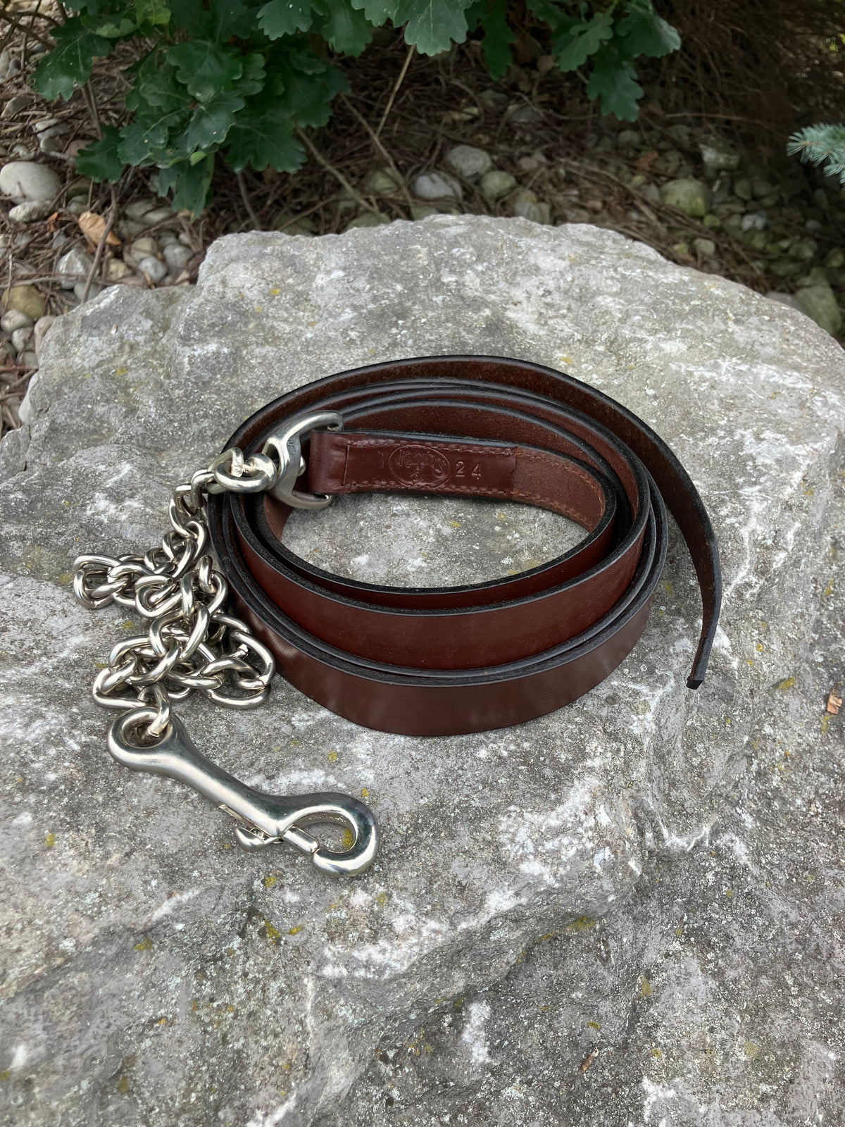 Leather lead shank