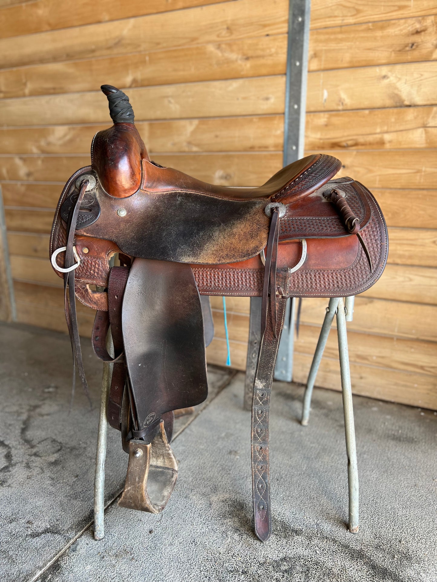 ๐In Stock ๐ 16.5โ Bobโs Custom Saddle Ted Robinson Cowhorse