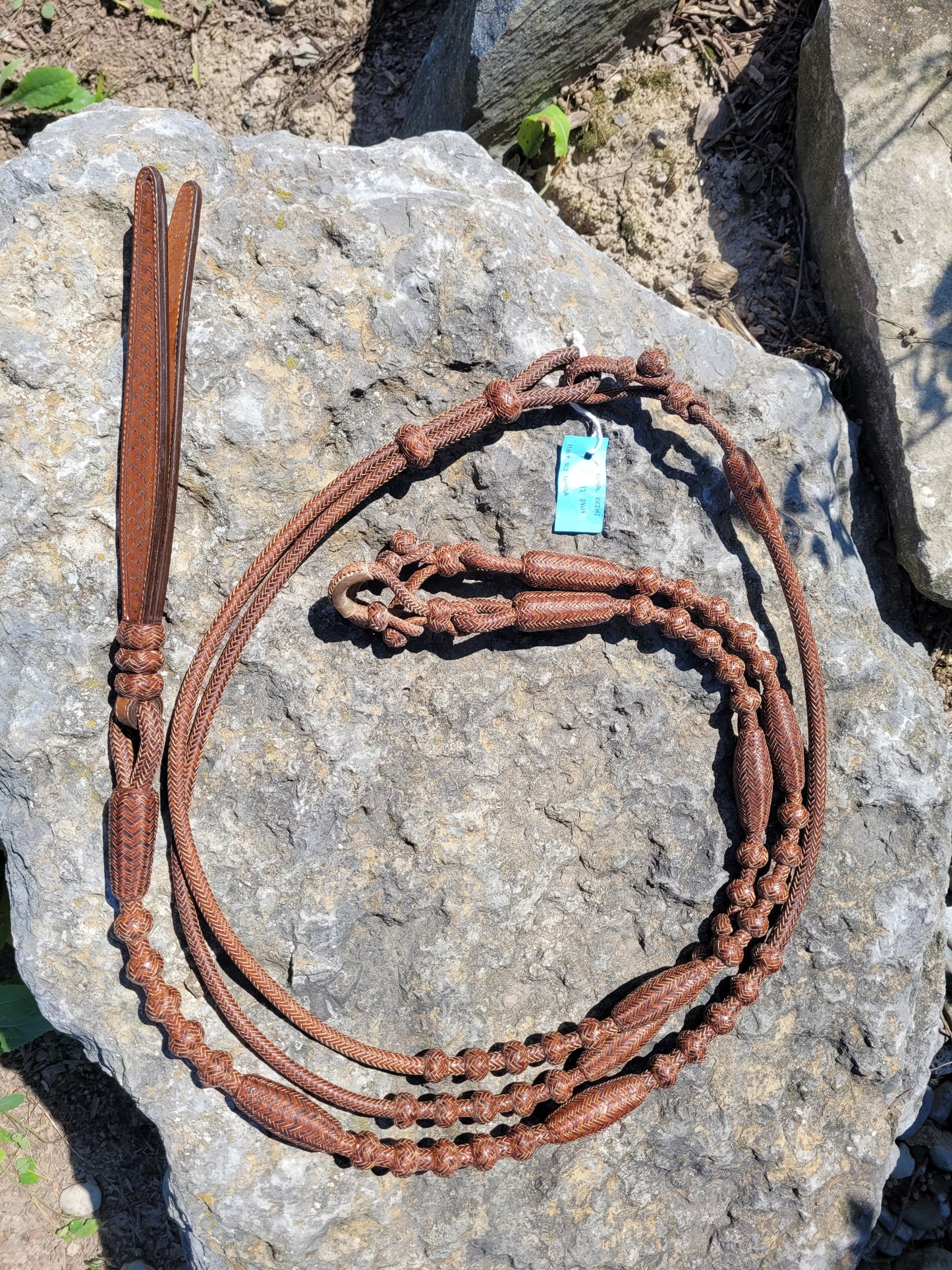 12 Plait Caramel Romal Reins