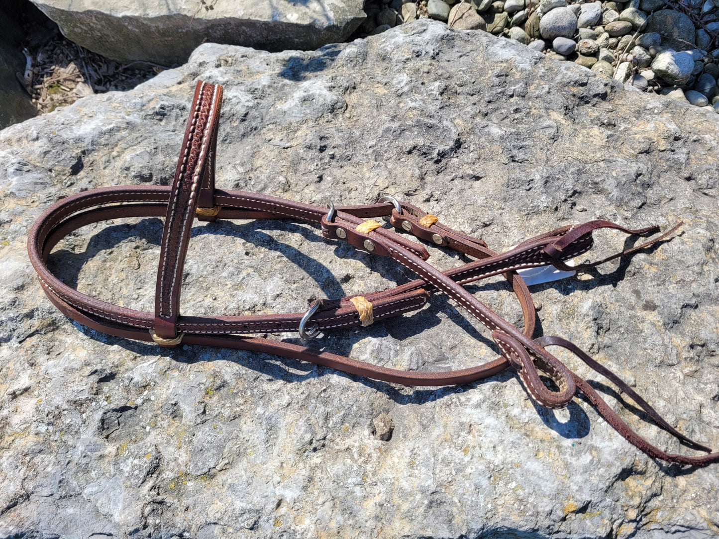 Basket Weave Headstall with Browband