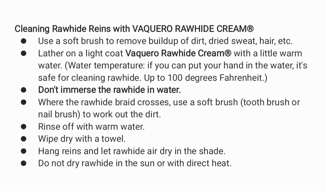 Ray Holes Vaquero Rawhide Cream