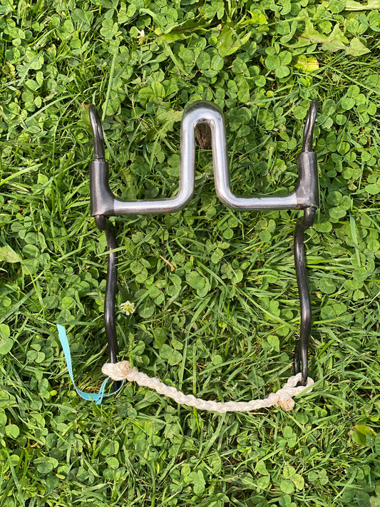 High Port Slightly Spooned Bit with Calvary Shank