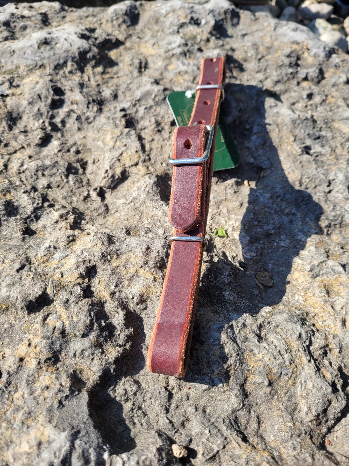 Adjustable Leather Curb Strap