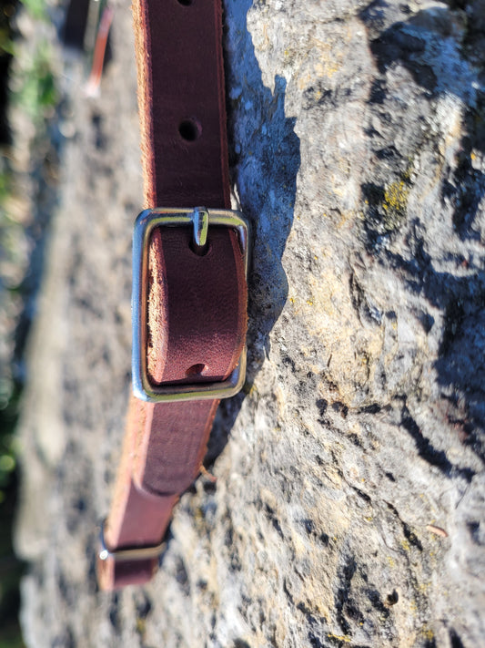 Adjustable Leather Curb Strap