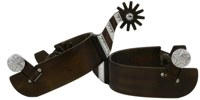 Men's Silver Bars with Brown Finish