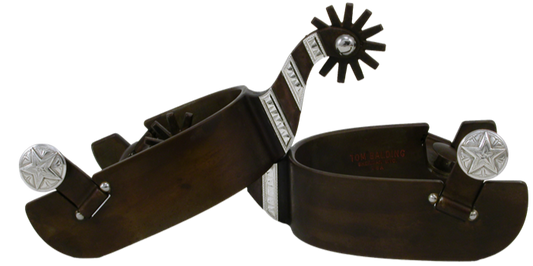 Men's Silver Bars with Brown Finish