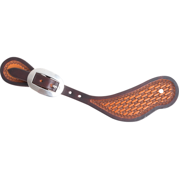Martin Dyed Edge and Tooled Spur Straps